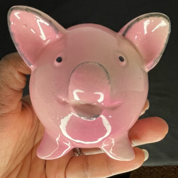 Vintage Irving W. Rice IRICE Porcelain Pink Pig Figurine - Picture 7 of 12